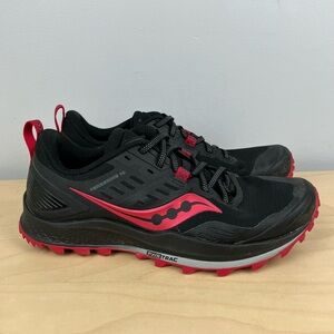 Saucony Women’s Size 8.0 Peregrine 10 Black Athletic Trail Running Shoes